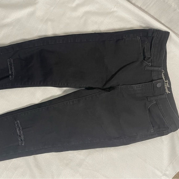 NWOT Black jeans by Universal Thread size 0, midrise skinny straight leg - Picture 4 of 4